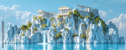 A Mythical Palace on Mount Olympus A Fantasy Come to Life
