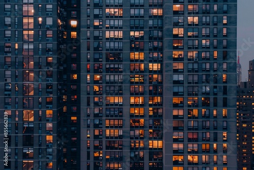 a building with many windows