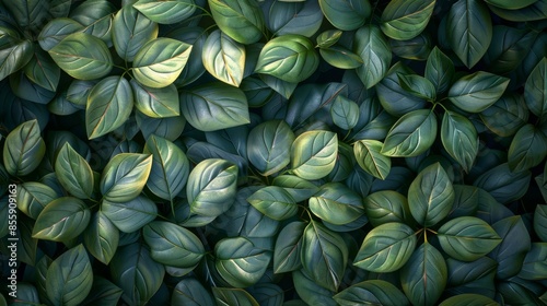 malachite green leaves pattern, seamless texture, dark background, hyper realistic, octane render, 3d rendering,