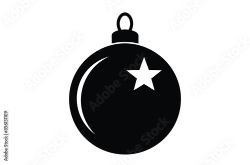 Christmas ball, Christmas ball icon vector, Christmas bauble vector illustration