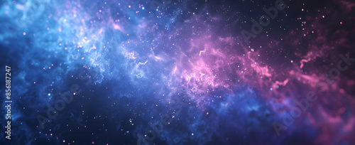background of blue and purple fireworks in the night sky