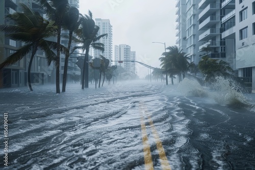 A tropical storm and hurricane are approaching Fort Lauderdale, Florida.