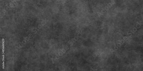  Old wall stone for dark black distressed grunge background wallpaper. rough concrete wall. Abstract black stone wall texture grunge rock surface. dark gray background backdrop. wide panoramic banner.