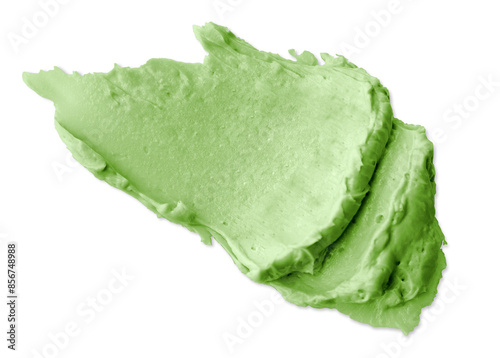 Png green cream smear design element texture