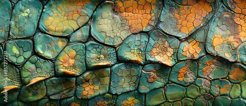 Detailed view of a lizard's skin