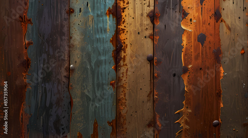 background with the rough and uneven texture of rusted metal, showing flakes and discoloration