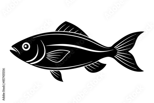 fish line art vector silhouette