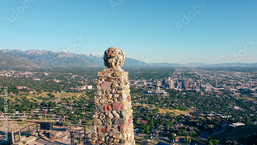 Ensign Peak Monument in Salt Lake City Utah