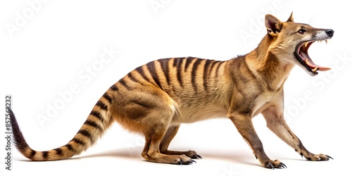 Thylacine, also known as the tasmanian tiger, is the largest known carnivorous marsupial of modern times, and is now believed to have become extinct in the 20th century.