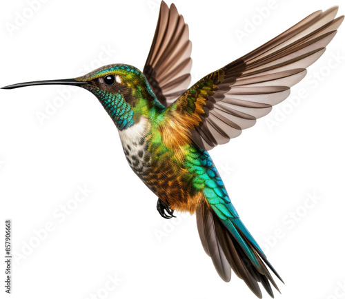 hummingbird isolated on white or transparent background,transparency 