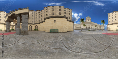 a place in havanna 360° vr environment equirectangular