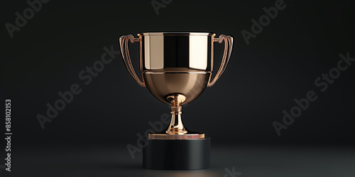 Illustration of an honorable mention trophy award from a prestigious competition.
