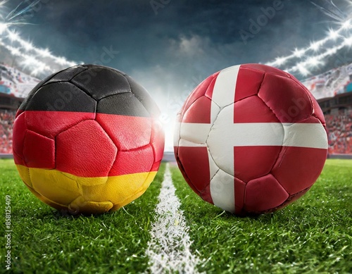 Deutschland gegen Dänemark, Fussball Stadion