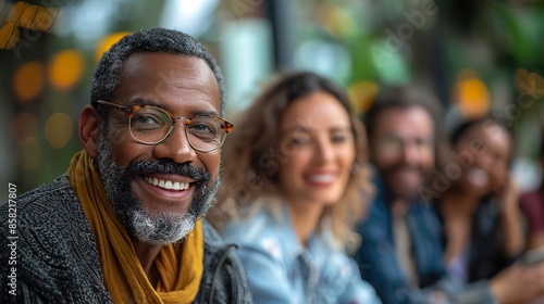 Church leaders gathered at a collaborative planning session during a recent conference, discussing strategies for the future. illustration images