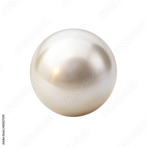 pearl on white transparent background