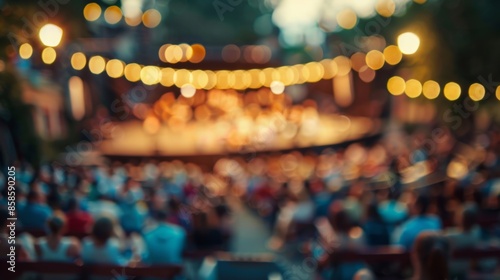 The openair theatre is a blur of excitement a place where anything can happen.