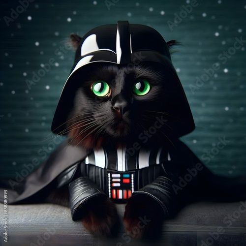 Star Wars fan cat.