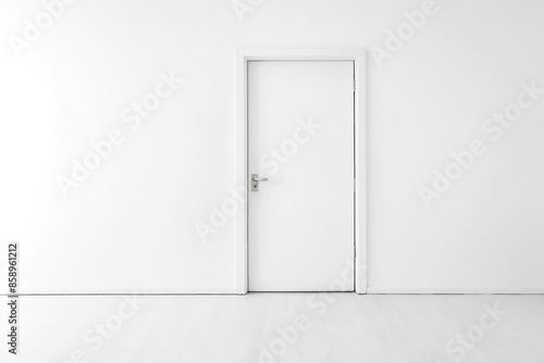 White Door in White Room