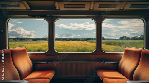 The train windows provide a constantly changing view of the local landscapes each with their own cultural significance.