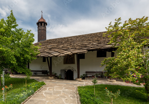 The Church of Saint Michael the Archangel is entirely made of stone. It was burned during the great Kardjali attack in 1798, and the restoration began only after 40 days. Tryavna, Bulgaria