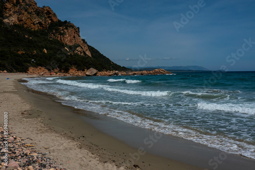 La Spiaggetta beach in province of Nuoro, Sardinia(Sardegna) island, Italy, Tyrrhenian Sea.