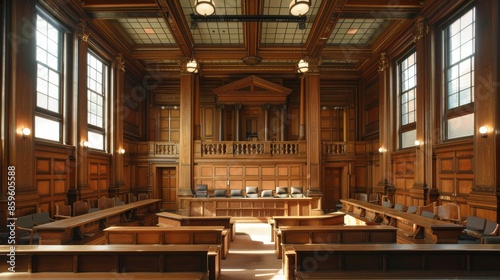 A group of men in black robes sit in a courtroom