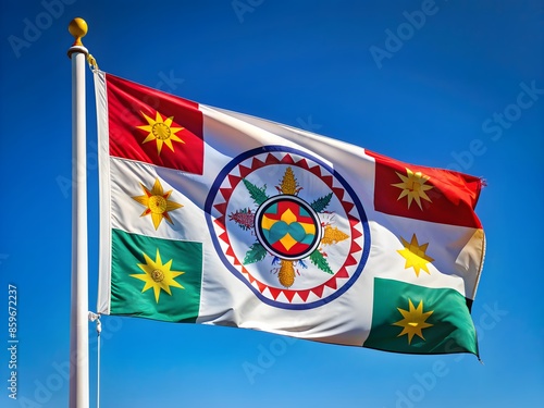 The Flag Of The Wabanaki Confederacy, An Alliance Of Native American Tribes In The Northeastern United States And Canada.