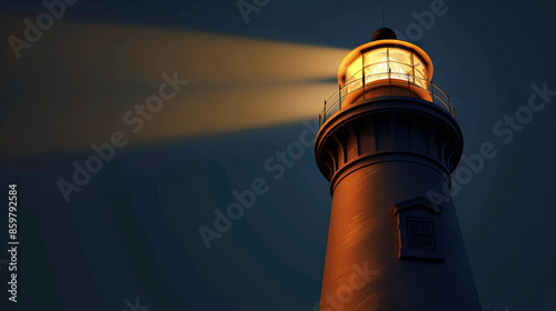 Peace is the beacon of light in times of darkness: Depict a lighthouse shining its light, symbolizing the hope and guidance that peace provides in difficult times.