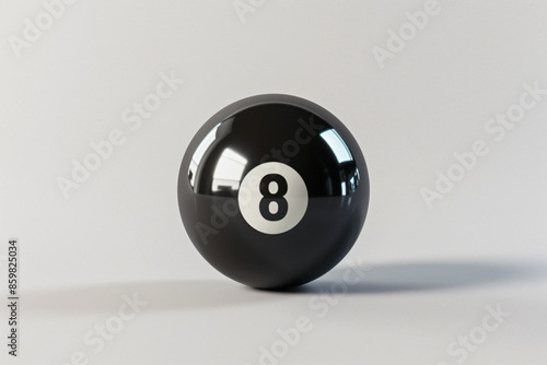 a black eight ball with a white eight on it