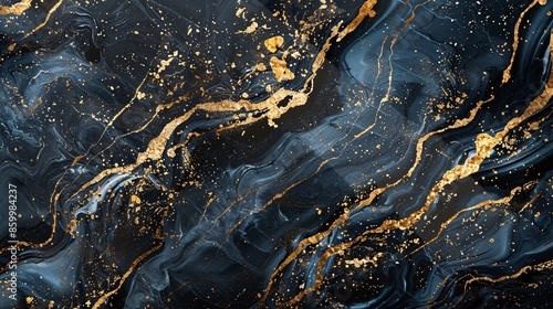 Premium luxury black and gold marble background, golden gilded majestic banner, hd 