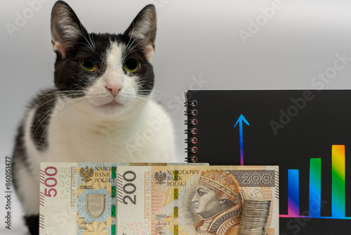 Koszt utrzymania i ubezpieczenie medyczne zwierząt domowych, kot i pieniądze 