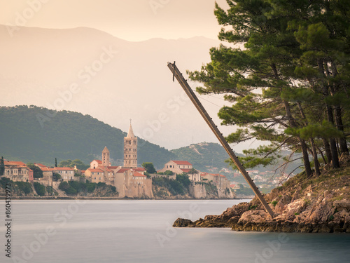 Tunera for tuna watching on the coast of the island of Rab Croatia