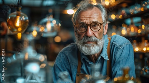 Crafting Beautiful Glassware: Expert Glassmaker at Work