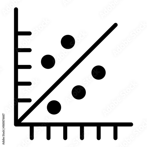 Vector Design Scatter Plot Icon Style