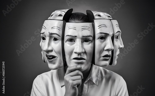  Deceiving and hoodwinking people by wearing multiple masks