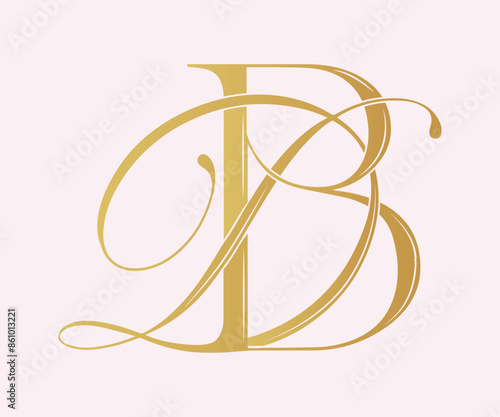 BD,DB, logo BD ,Letter BD ,monogram BD