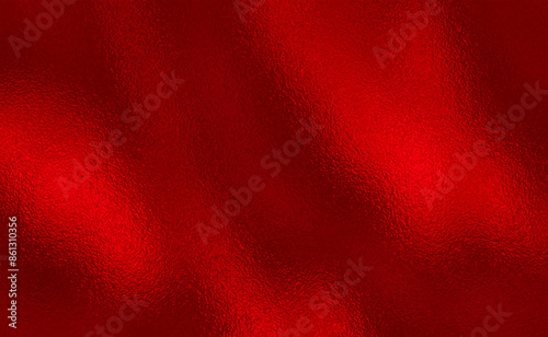 Vector red foil texture background. Abstract gradient bright and shiny light reflection rough texture surface. Vector illustration for background, backdrop, web, wallpaper, print and design artwork.