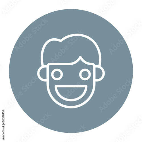 Hopeful icon vector image. Can be used for Human Emotions.