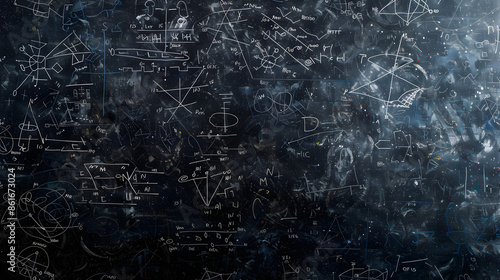 Visual Metaphor of Algebraic Equations and Concepts on a Blackboard
