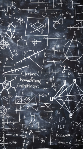 Visual Metaphor of Algebraic Equations and Concepts on a Blackboard