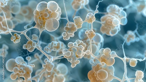 Candida Albicans Fungus Microscopic Image for Medical and Scientific Use