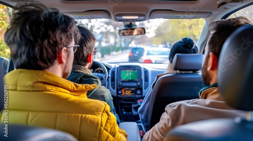 A group of strangers sharing a ride