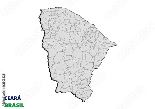 Municipios del estado de Ceará, Brasil