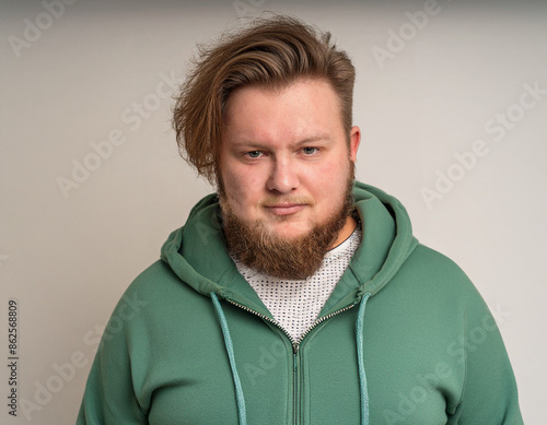 Studio Portrait of Young Handsome Man