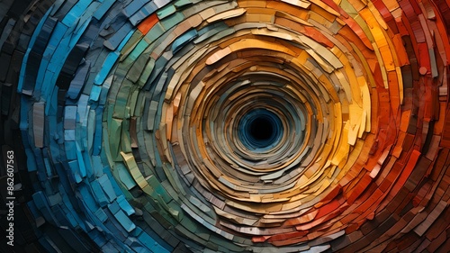 Kunstvoller Wirbel: Ein pastellfarbenes Tor in unbekannte Sphären