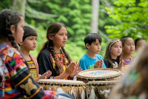 Drumming Unity in Nature, Cultural Diversity in Summer Camp