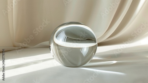 A minimal paperweight displayed on a plain background, showcasing its streamlined form and practical use.