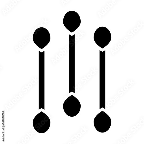 Cotton Bud Glyph Icon