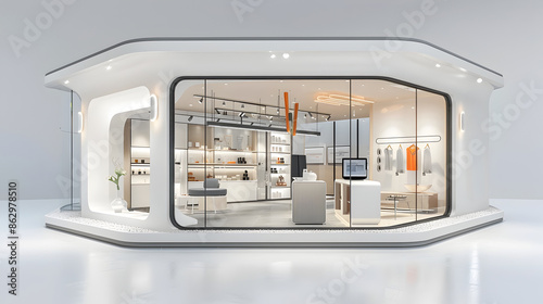 Innovative 3d rendered temporary retail experience for brand activation