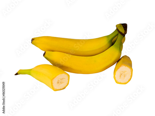 banan na przezroczystym tle, png, banan ze skórką 